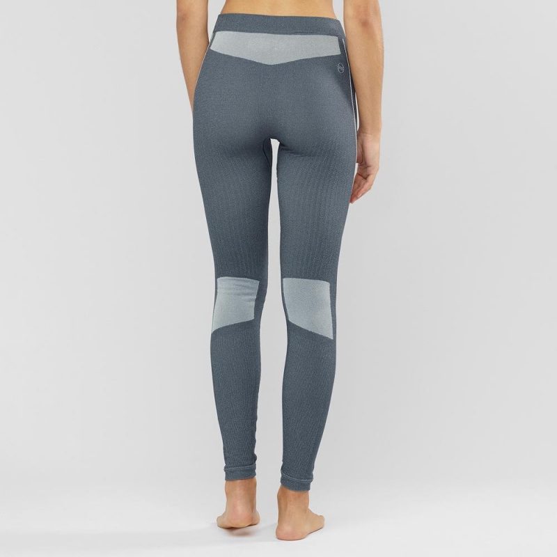 Salomon Primo Warm Tight Seamless W Strumpfhose Gray | 03246-GMFR