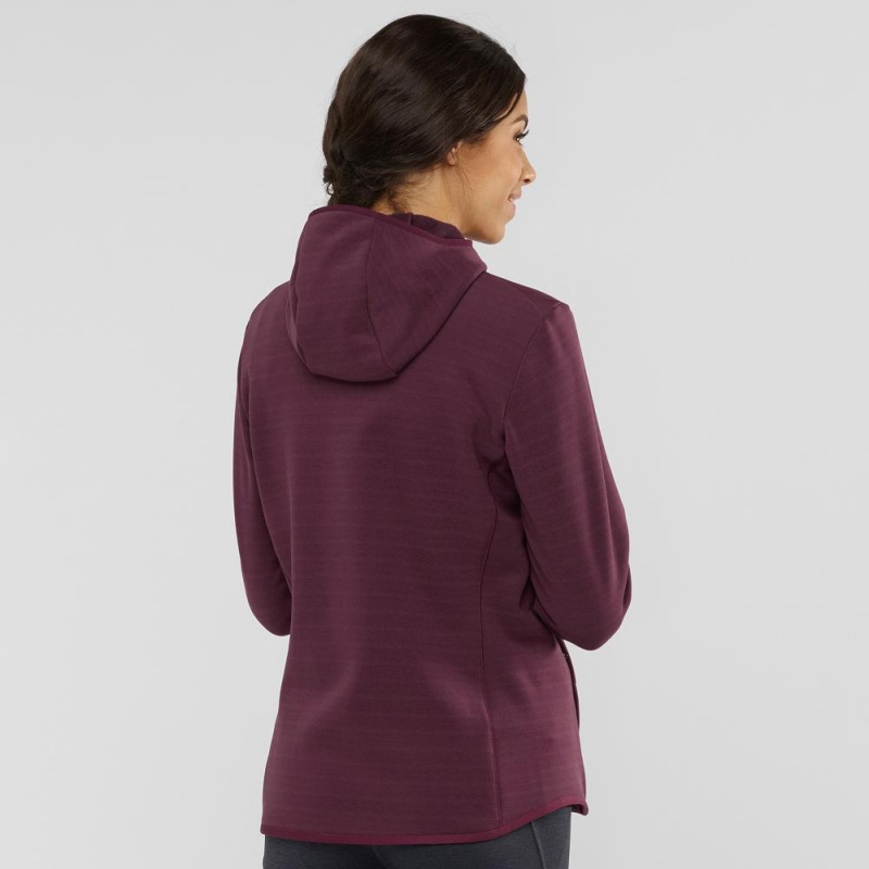 Salomon Radiant Hybrid Hoodie W Skijacken Lila | 23150-HJUZ