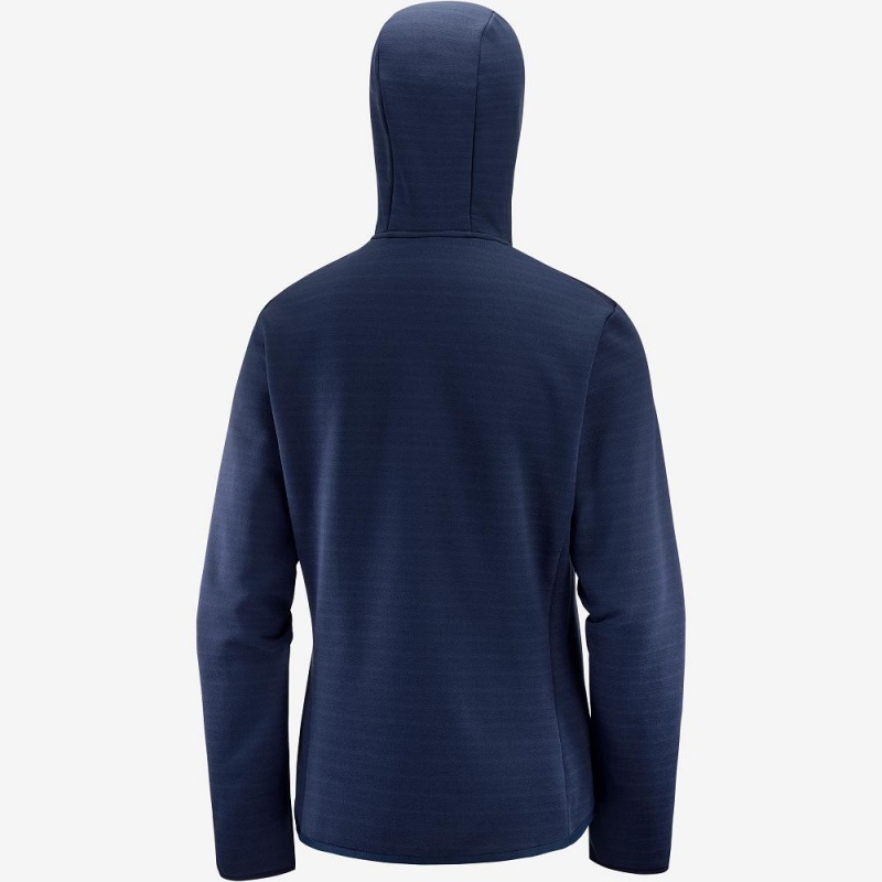 Salomon Radiant Hybrid Hoodie W Skijacken Navy | 04856-GSVF