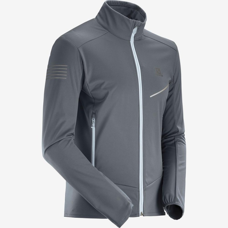 Salomon Rs Softshell Jkt M Jacke Gray | 81457-HGSY