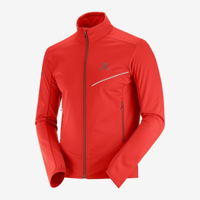 Salomon Rs Softshell Jkt M Jacke Rot | 15946-IKQZ