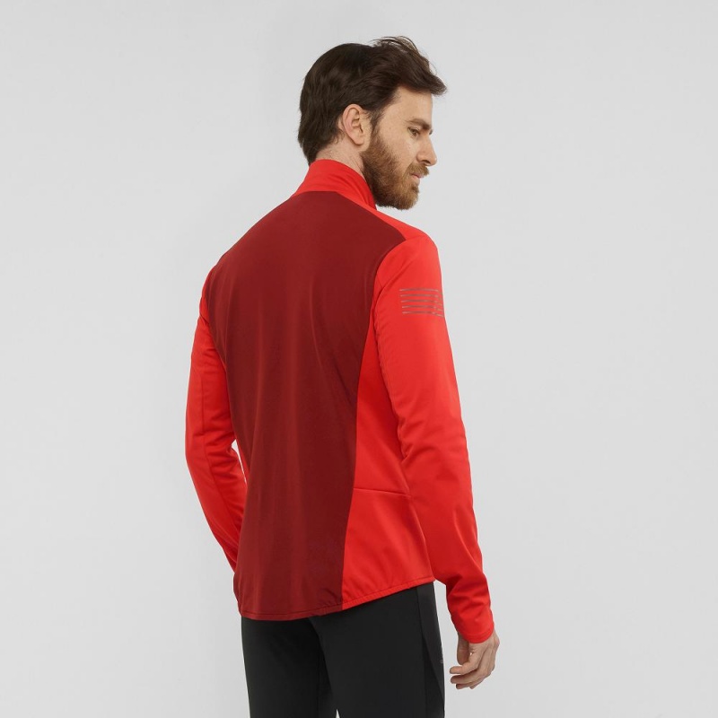 Salomon Rs Softshell Jkt M Jacke Rot | 15946-IKQZ