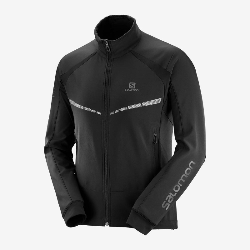 Salomon Rs Warm Softshell Jkt M Jacke Schwarz | 27986-CXIN