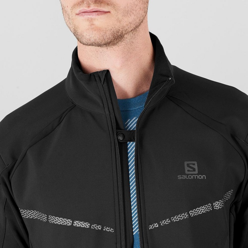 Salomon Rs Warm Softshell Jkt M Jacke Schwarz | 27986-CXIN