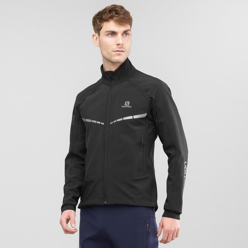 Salomon Rs Warm Softshell Jkt M Jacke Schwarz | 27986-CXIN