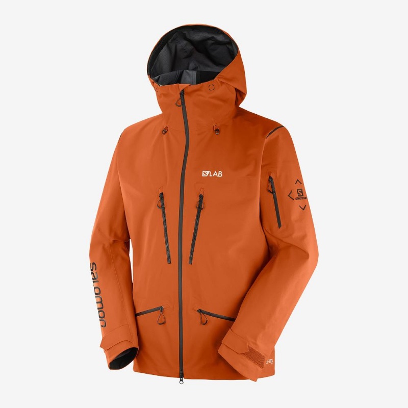 Salomon S Lab GtxU00Ae Pro 3L Shell Jacket M Jacke Braun | 92875-OVSF