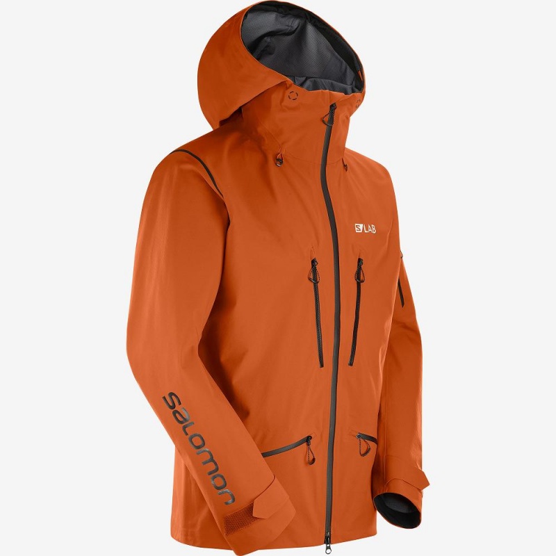 Salomon S Lab GtxU00Ae Pro 3L Shell Jacket M Jacke Braun | 92875-OVSF