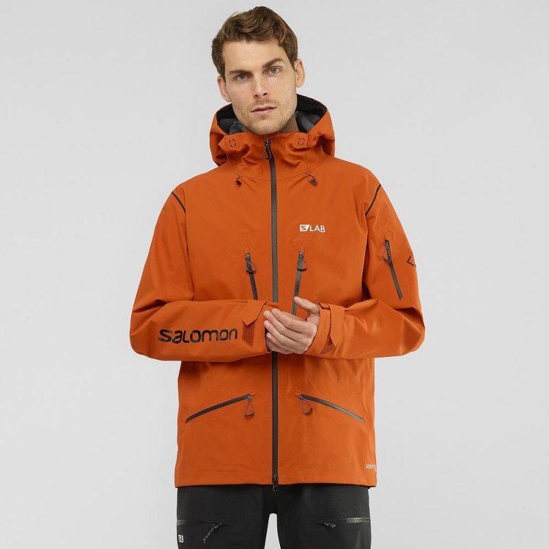 Salomon S Lab GtxU00Ae Pro 3L Shell Jacket M Jacke Braun | 92875-OVSF