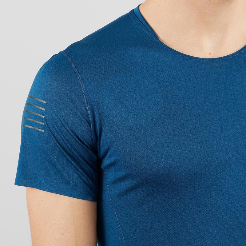 Salomon S Lab Nso Tee M Oberteile Blau | 12953-IZGP