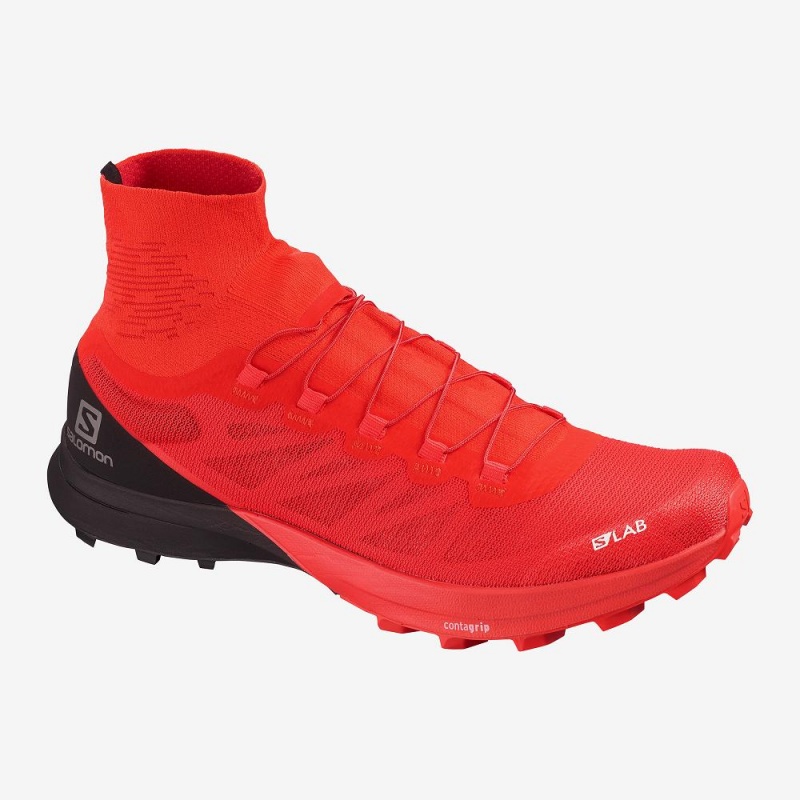 Salomon S Lab Sense 8 Softground Trailrunning Schuhe Rot | 16482-ORAT