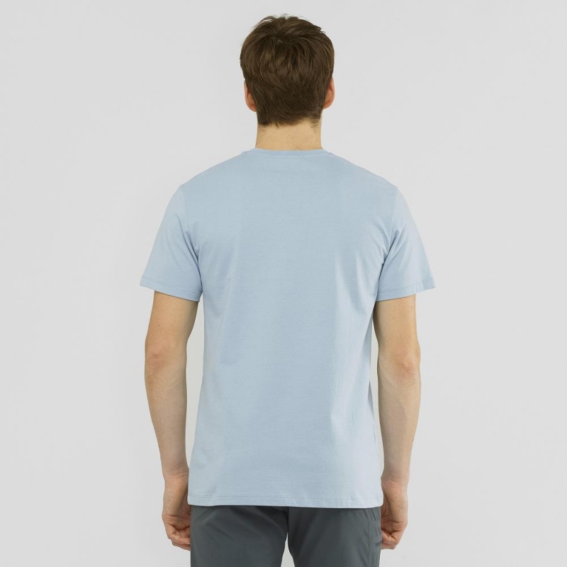 Salomon Salomon Baumwoll Tee M T-shirts Blau | 65780-EVRS