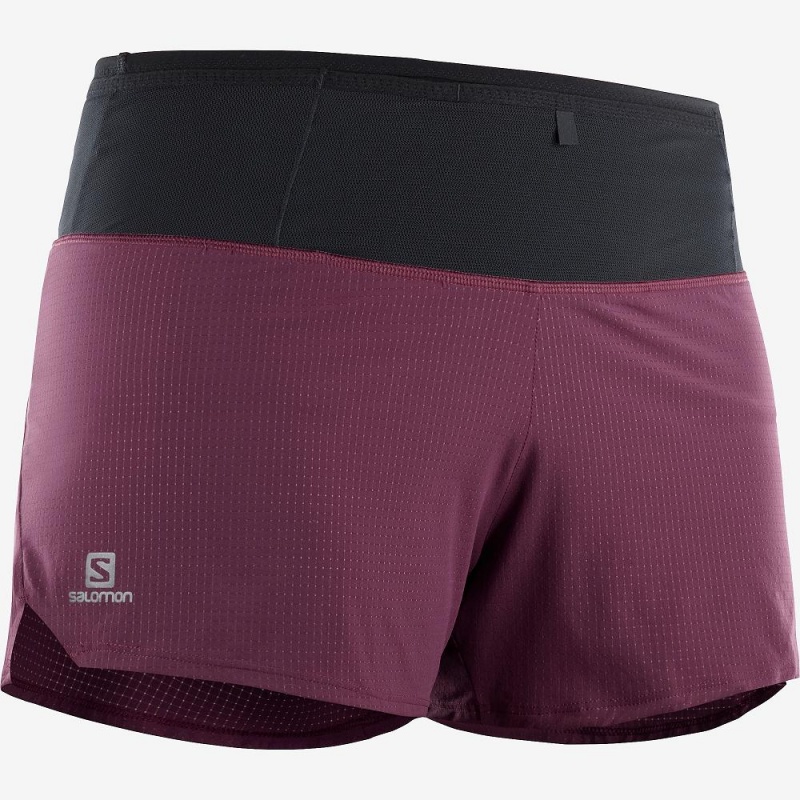 Salomon Sense Kurze Hose Lila | 45639-KQRJ