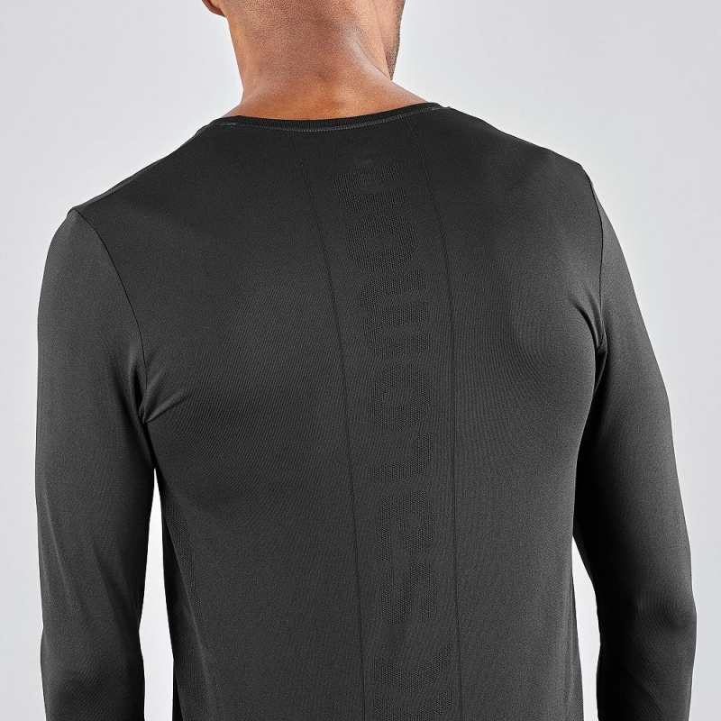 Salomon Sense Ls Tee M Oberteile Schwarz | 24386-SGFE