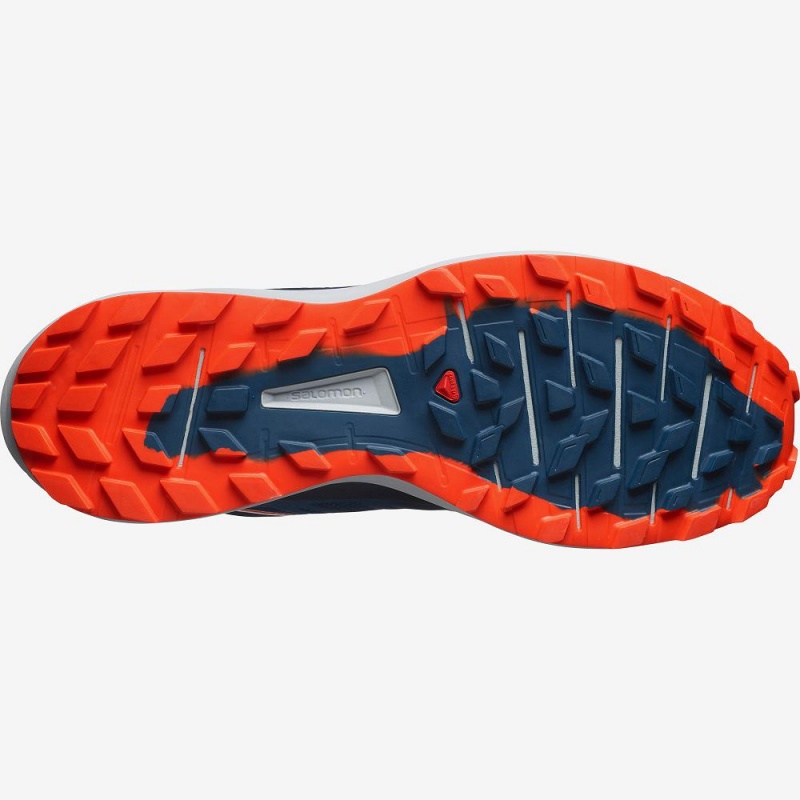 Salomon Sense Ride 3 Gtx Invis. Fit Trailrunning Schuhe Blau | 23406-DHNC