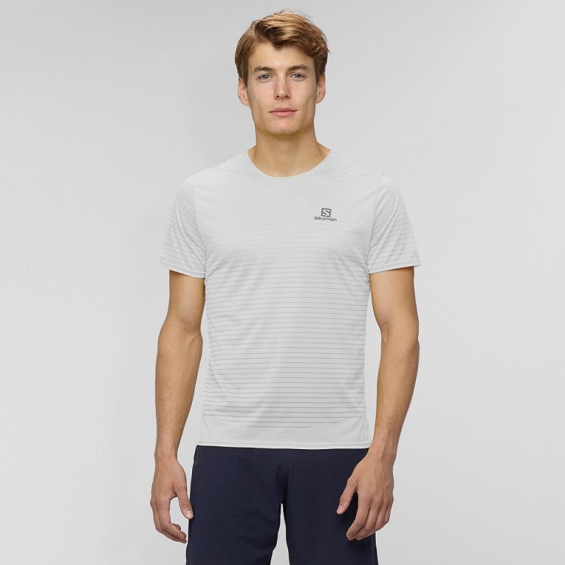 Salomon Sense Tee M Oberteile Weiß | 01372-QJKY