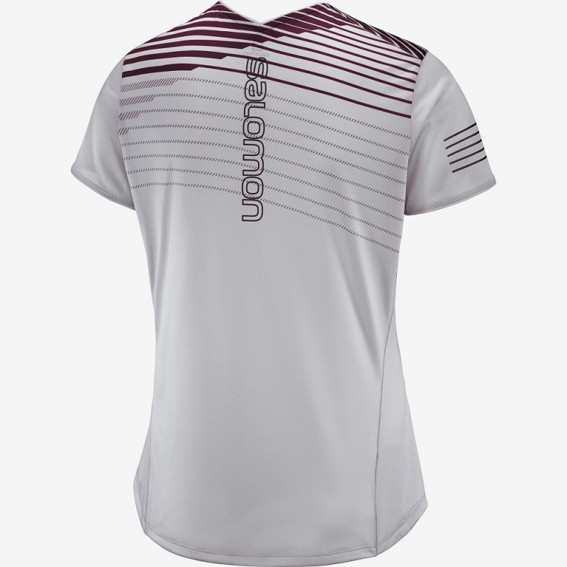 Salomon Sense T-shirts Gray | 31264-WJTV