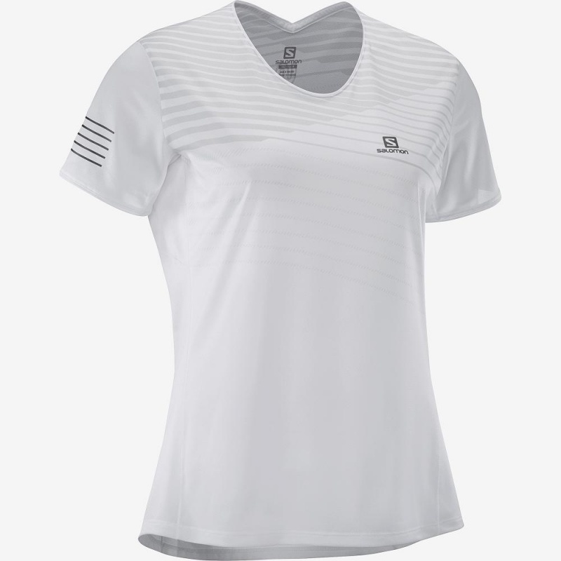 Salomon Sense T-shirts Weiß | 68412-KCMO