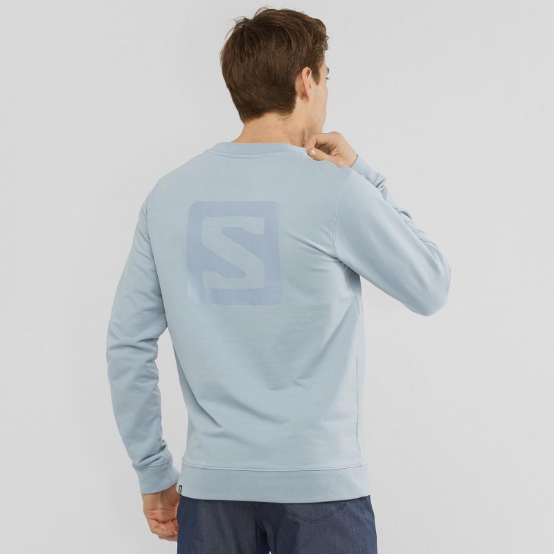 Salomon Shift Crewneck M Pullover Blau | 57210-OZWL