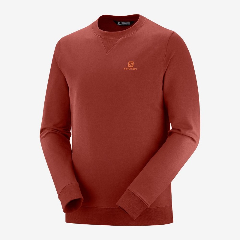 Salomon Shift Crewneck M Pullover Rot | 94287-SCHO