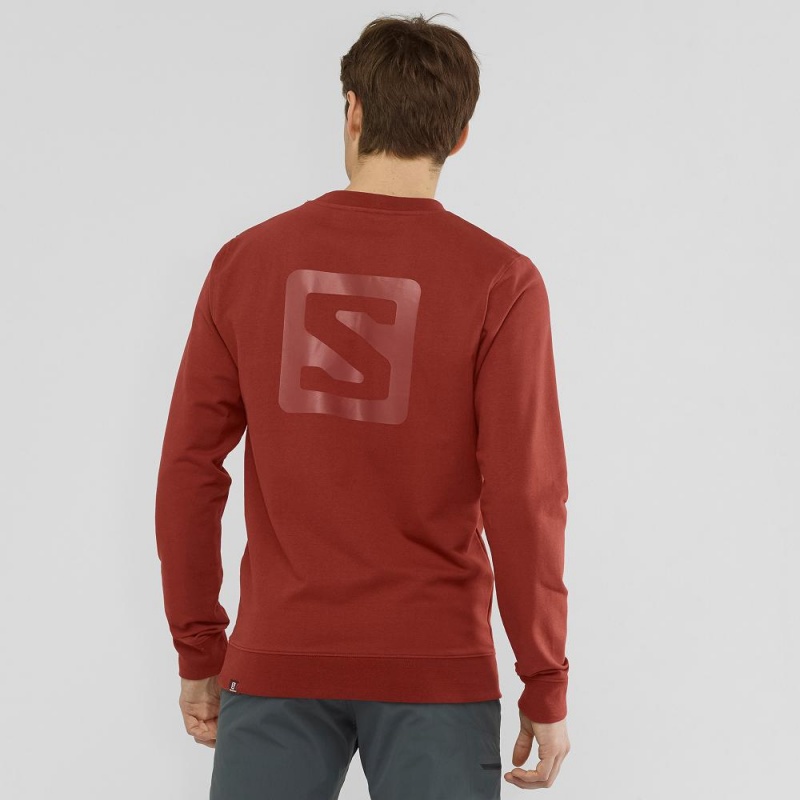 Salomon Shift Crewneck M Pullover Rot | 94287-SCHO