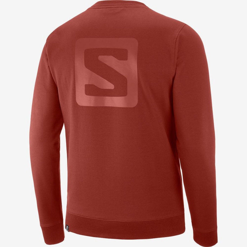 Salomon Shift Crewneck M Pullover Rot | 94287-SCHO