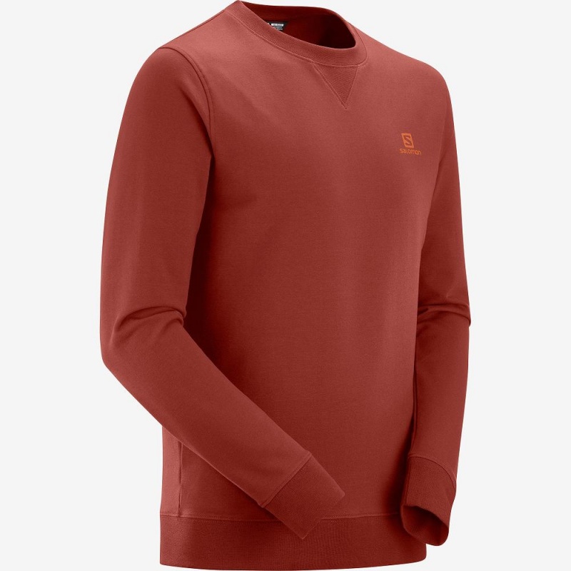 Salomon Shift Crewneck M Pullover Rot | 94287-SCHO