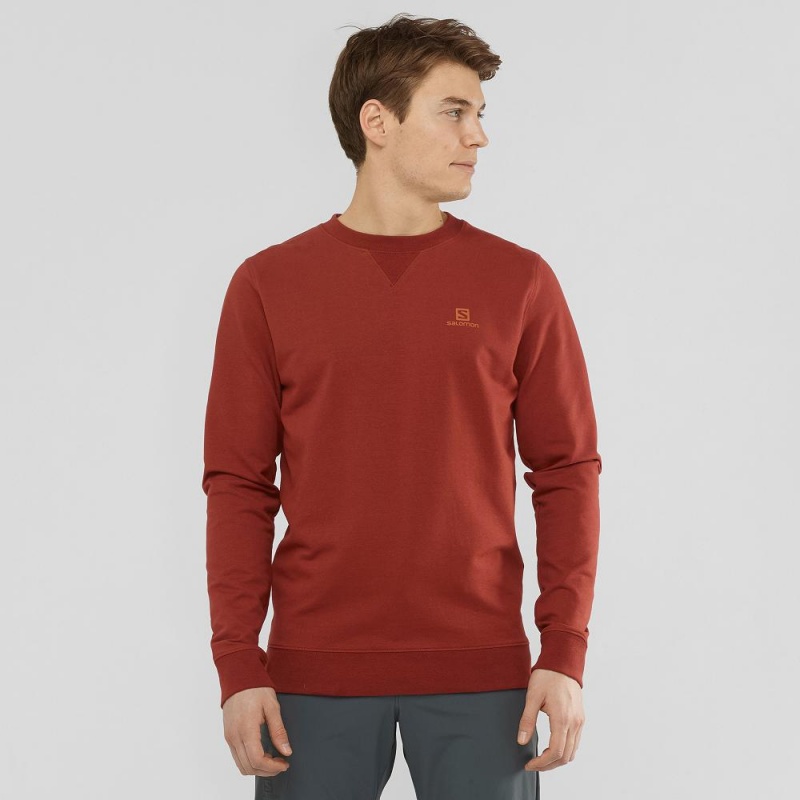 Salomon Shift Crewneck M Pullover Rot | 94287-SCHO