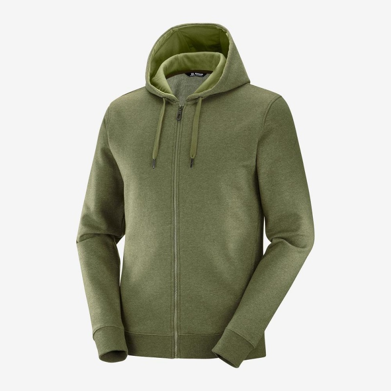 Salomon Shift Full Zip Hoodie M Laufjacke Grün | 41083-MCUB