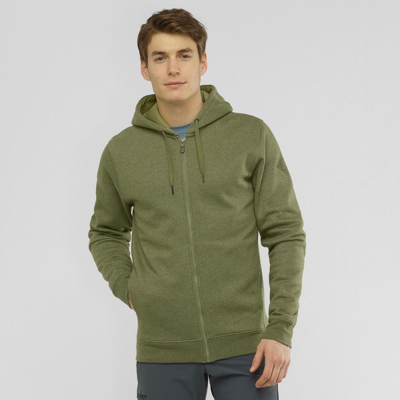 Salomon Shift Full Zip Hoodie M Laufjacke Grün | 41083-MCUB