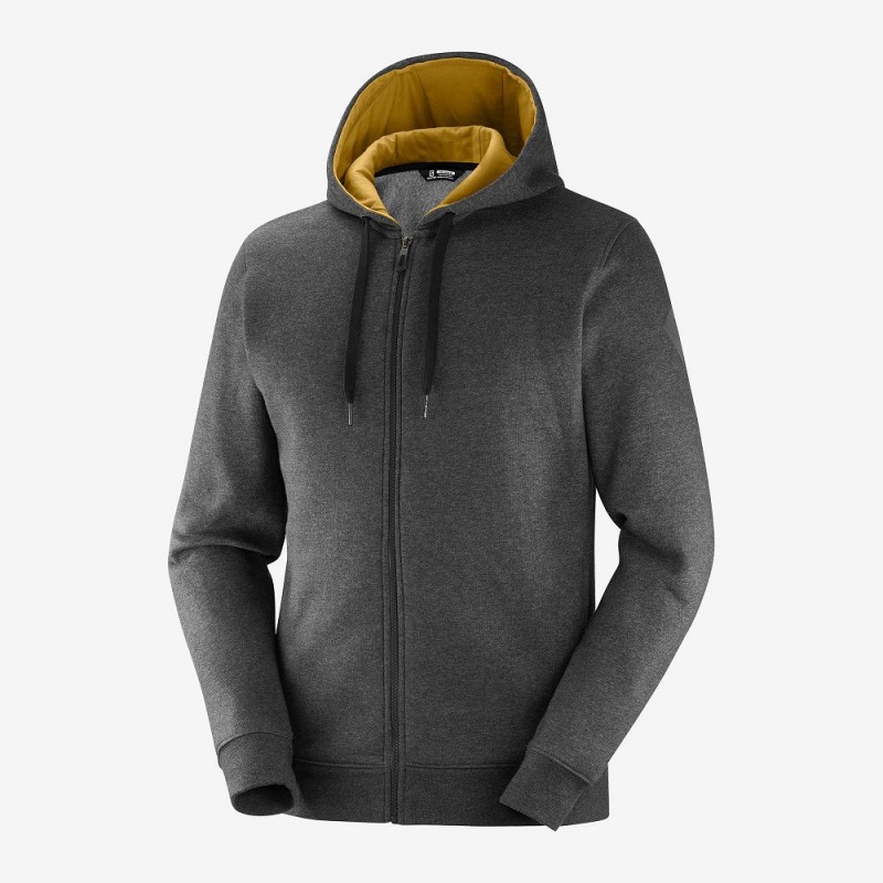 Salomon Shift Full Zip Hoodie M Laufjacke Schwarz | 95708-XHDT