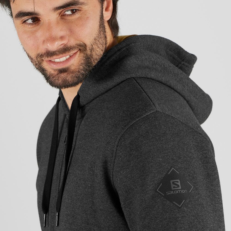 Salomon Shift Full Zip Hoodie M Laufjacke Schwarz | 95708-XHDT