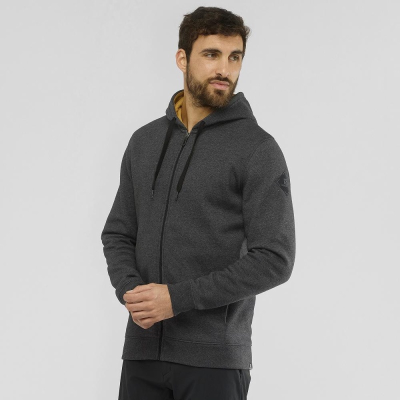 Salomon Shift Full Zip Hoodie M Laufjacke Schwarz | 95708-XHDT