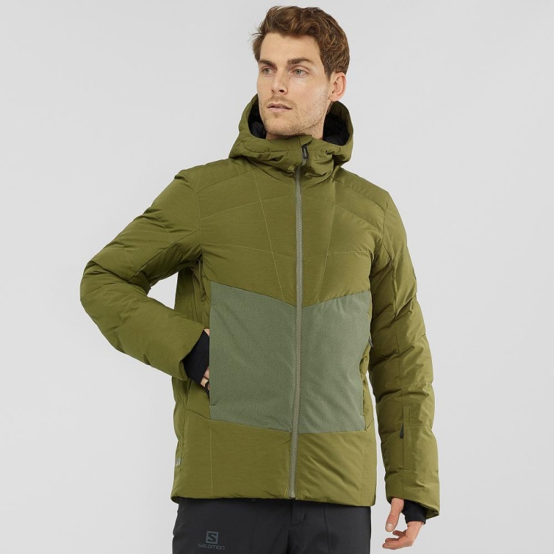 Salomon Snowshelter Jacket M Skijacken Grün | 38672-JQFD