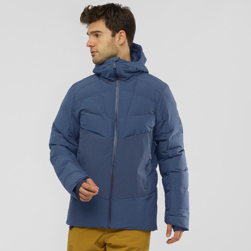 Salomon Snowshelter Jacket M Skijacken Navy | 38971-NEWS