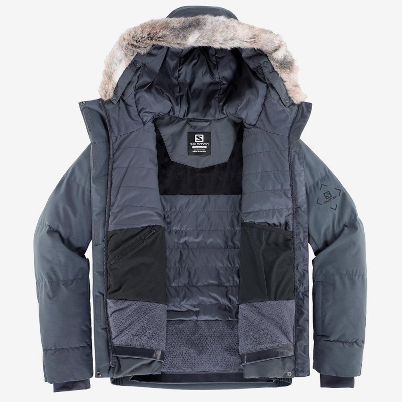 Salomon Snuggly Warm Jacket W Skijacken Gray | 56784-FVKZ