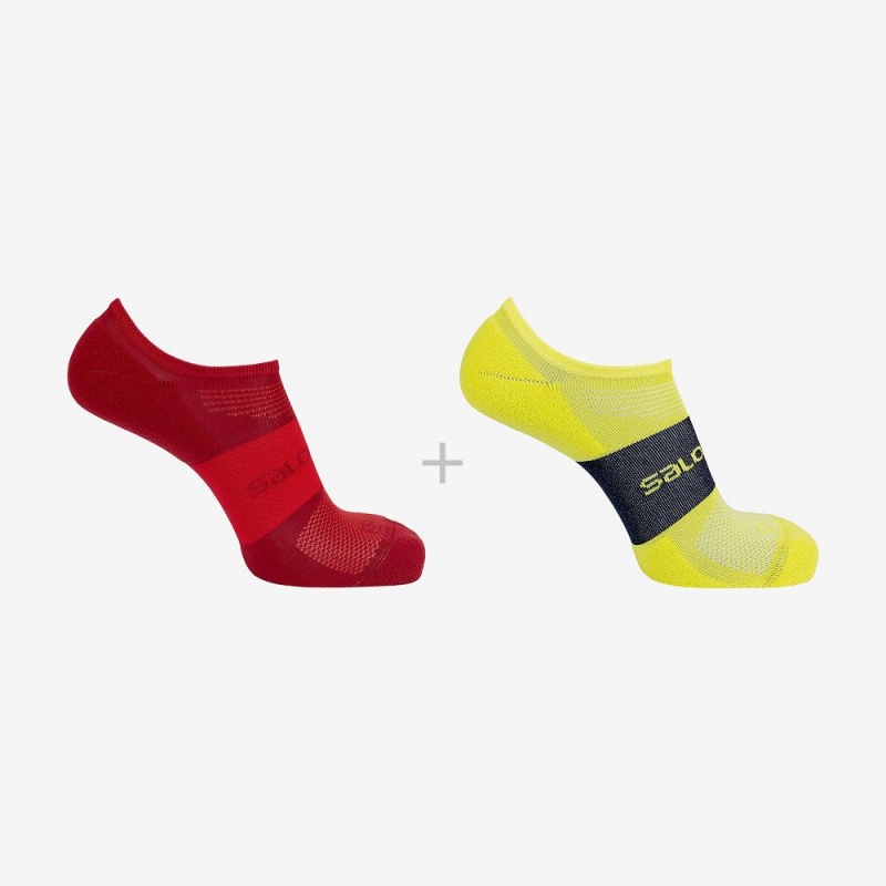 Salomon Sonic 2-Pack Socken Rot | 21834-GBJF