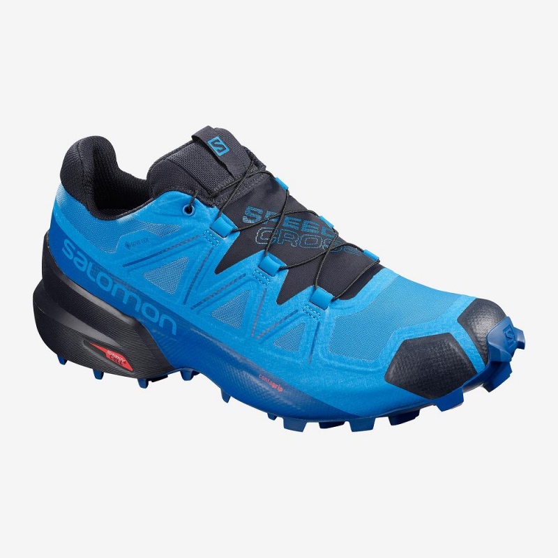 Salomon Speedcross 5 Gore-Tex Trailrunning Schuhe Blau | 25907-JINK