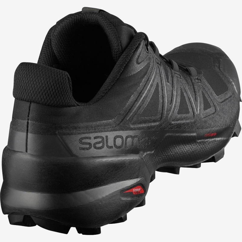 Salomon Speedcross 5 Weite Trailrunning Schuhe Schwarz | 54803-PATM