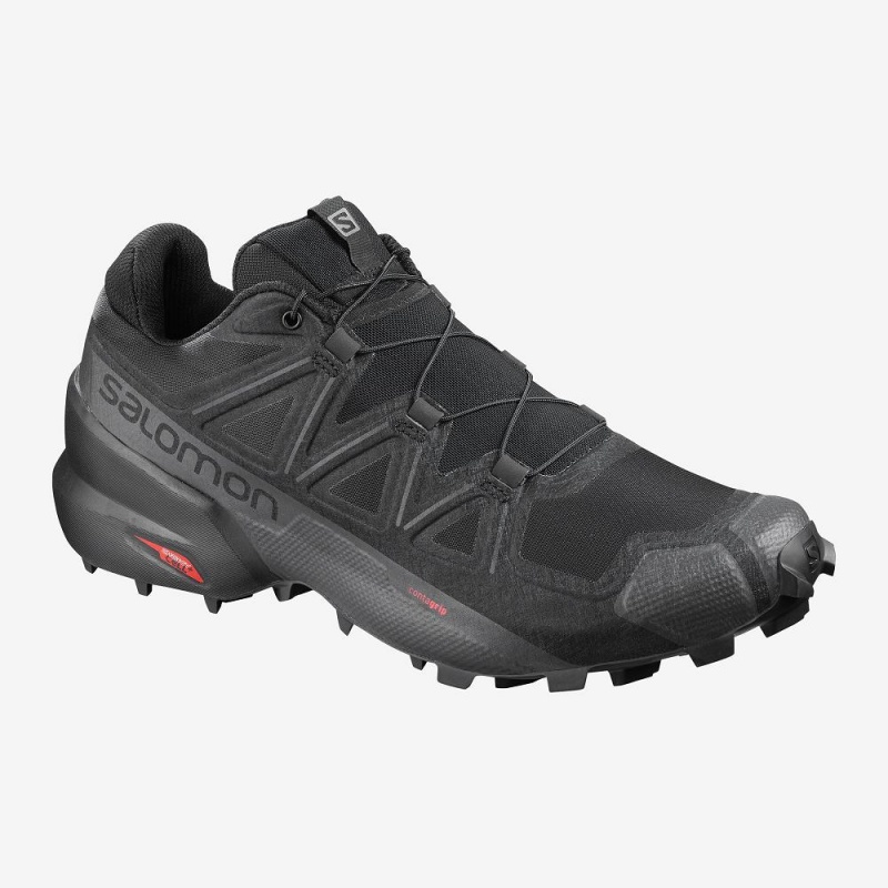 Salomon Speedcross 5 Weite Trailrunning Schuhe Schwarz | 54803-PATM