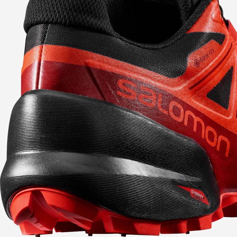 Salomon Spikecross 5 Gore-Tex Trailrunning Schuhe Schwarz | 05237-TRCV