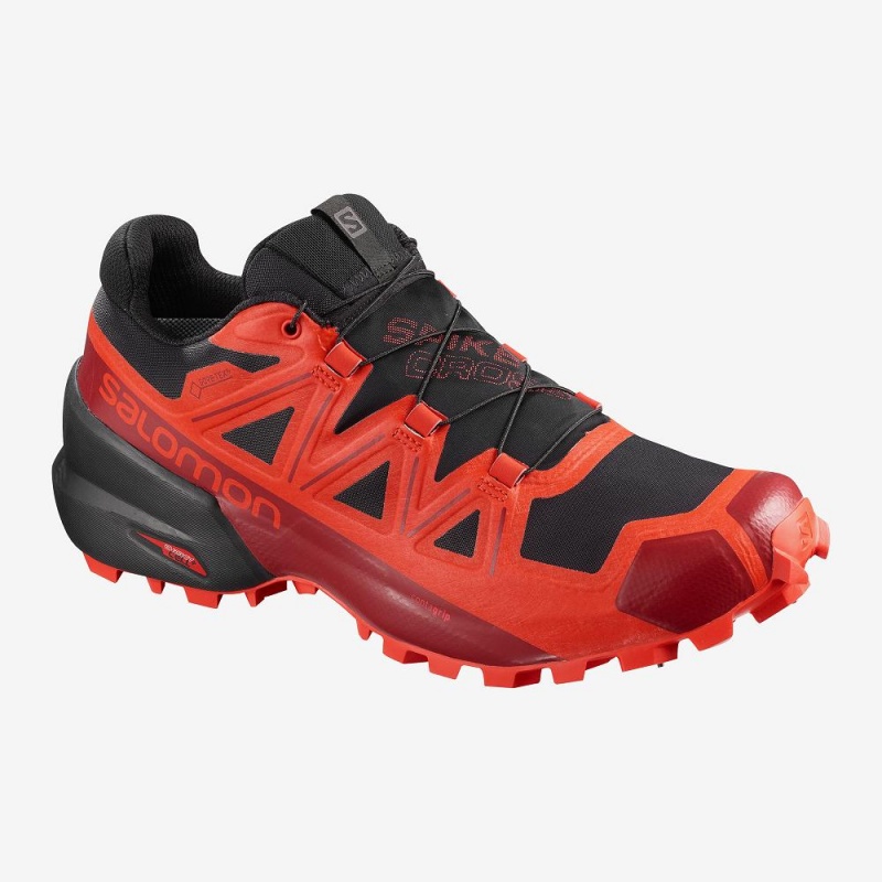 Salomon Spikecross 5 Gore-Tex Trailrunning Schuhe Schwarz | 05237-TRCV