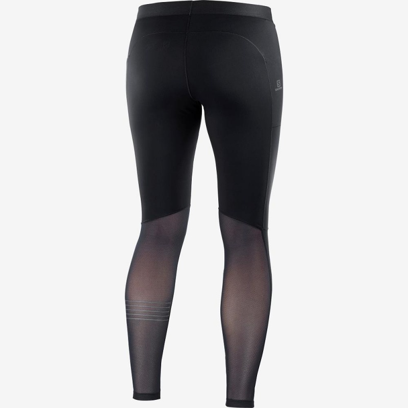 Salomon Support Tight W Strumpfhose Schwarz | 71490-XNQH