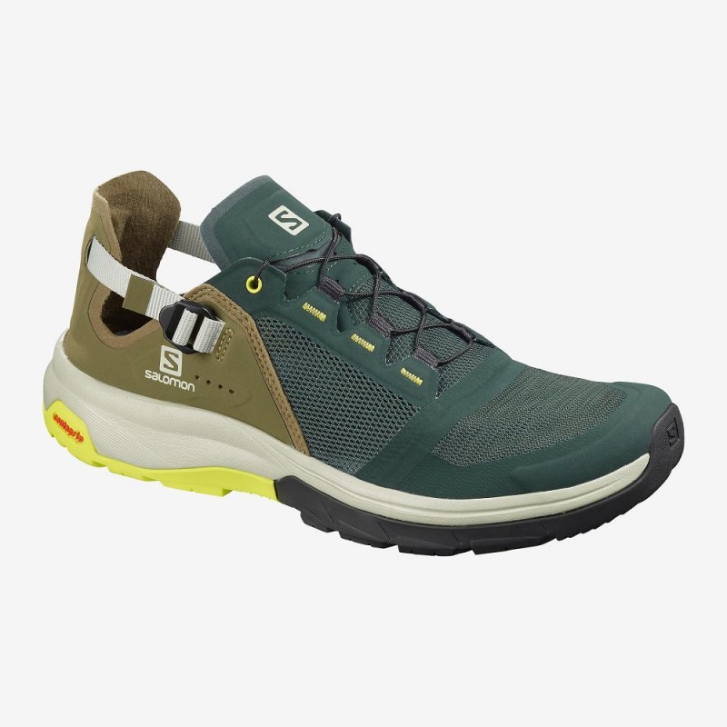 Salomon Tech Amphib 4 Pantoletten Grün | 86120-EPVM