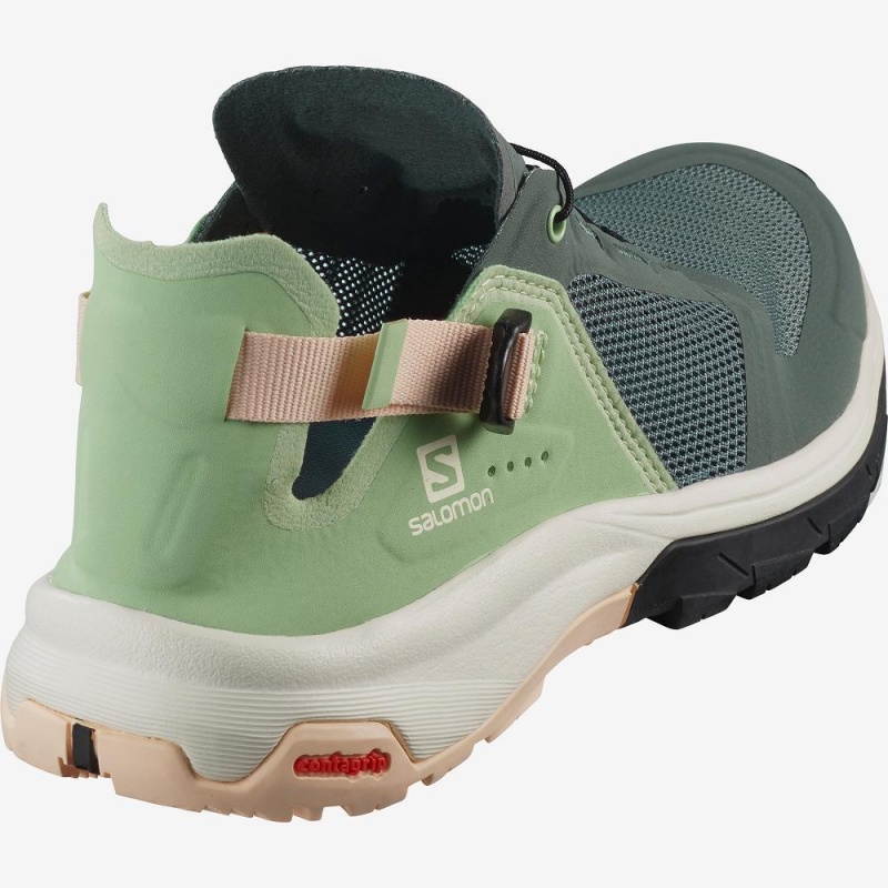 Salomon Tech Amphib 4 W Pantoletten Grün | 09573-SICA