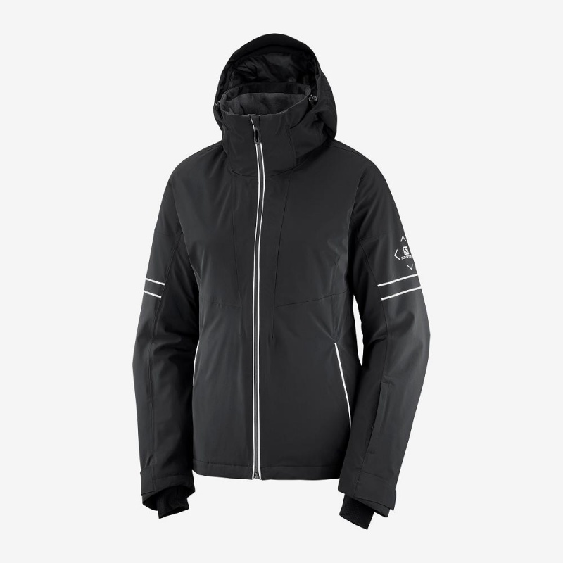 Salomon The Brilliant Jacket W Skijacken Schwarz | 03179-XCDR