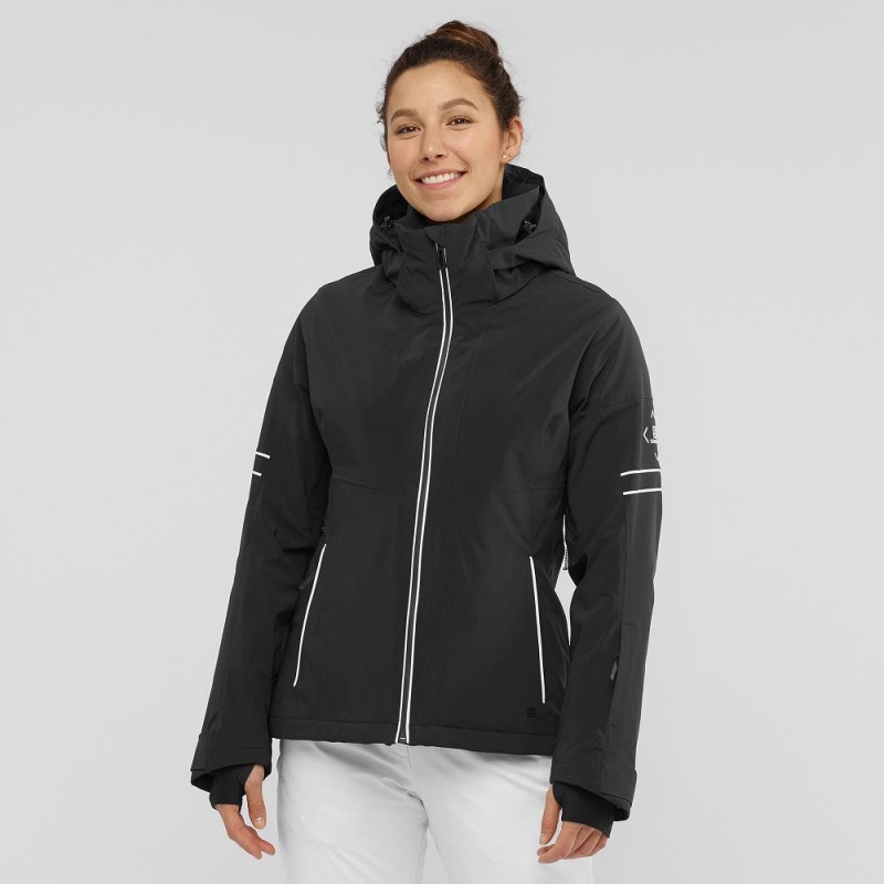 Salomon The Brilliant Jacket W Skijacken Schwarz | 03179-XCDR