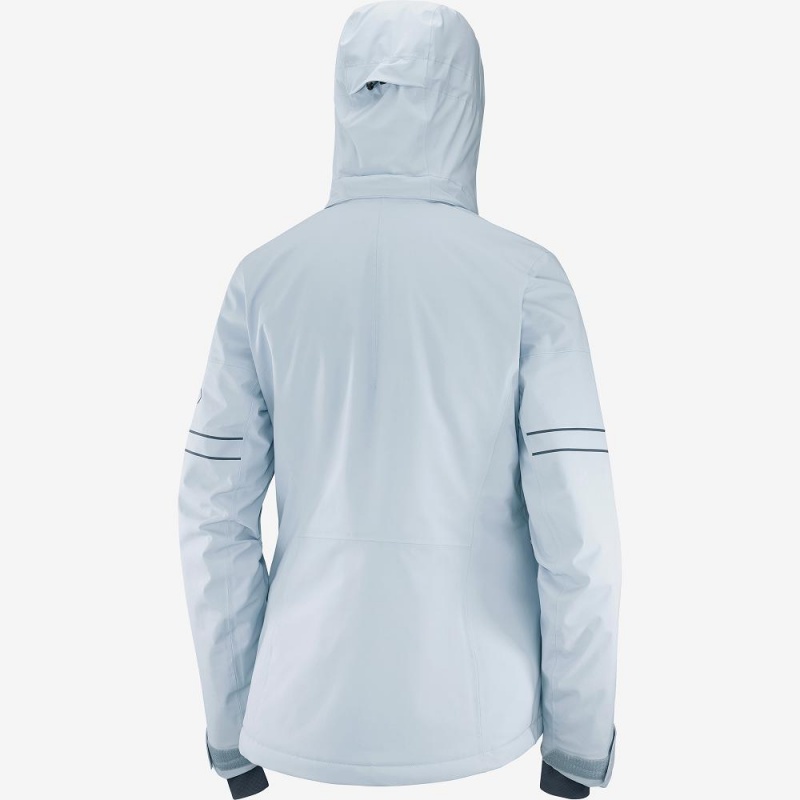 Salomon The Brilliant Jacket W Skijacken Blau | 31895-BRFG