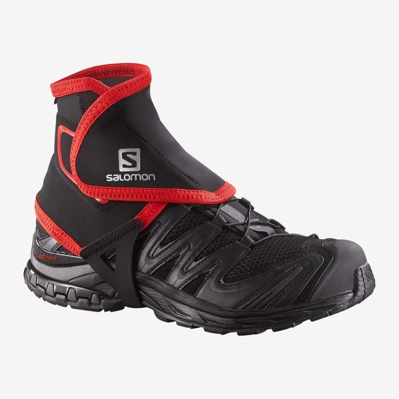 Salomon Trail Gaiters High Halsgamasche Schwarz | 28561-NHEO