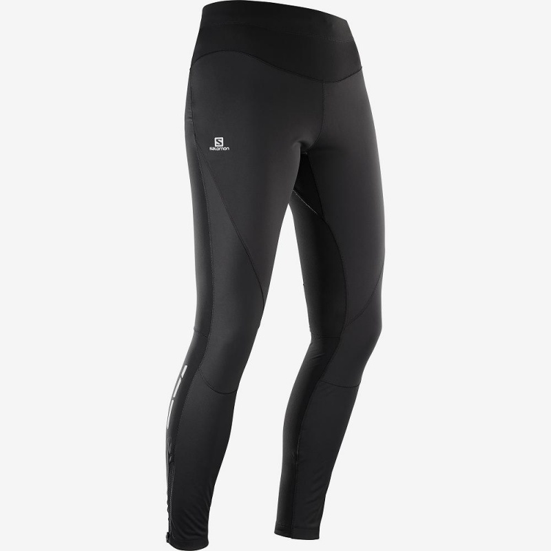 Salomon Trail Runner Ws Tight W Strumpfhose Schwarz | 97186-DKIC