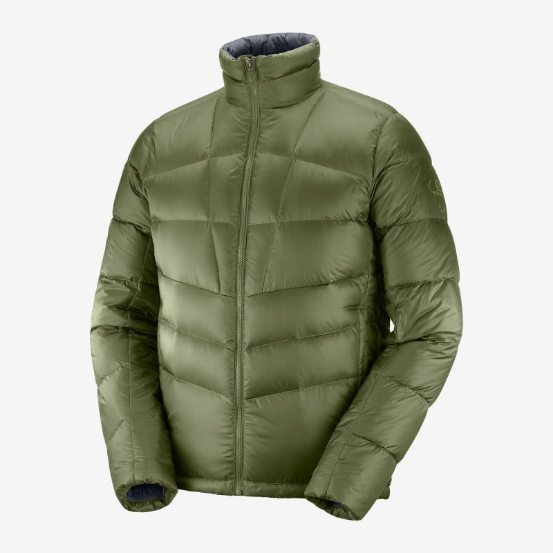 Salomon Transition Down Jacket M Jacke Grün | 19265-DKFC